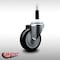 Service Caster 4'' SS Black Poly Wheel Swivel 7/8'' Expanding Stem Caster SCC-SSEX20S414-PPUB-BLK-78 - alternate 4